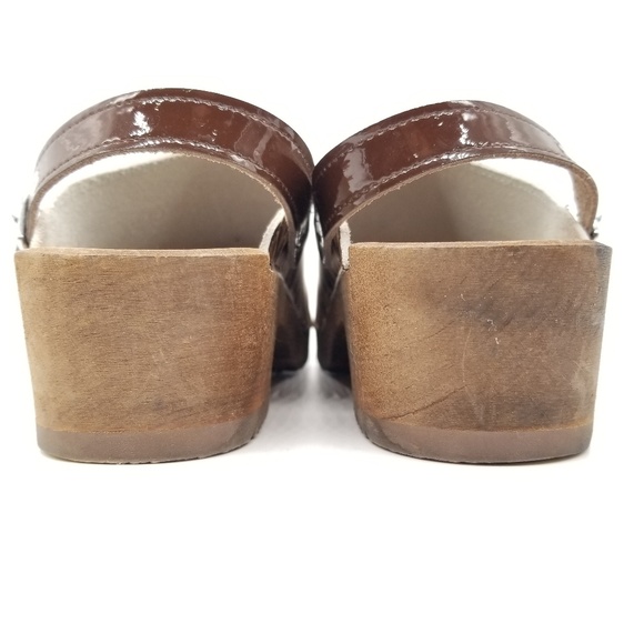 Hanna Andersson Leopard Print Wooden Clogs Sz 11 - Picture 3 of 7